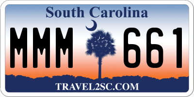 SC license plate MMM661