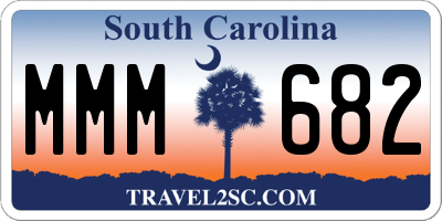 SC license plate MMM682