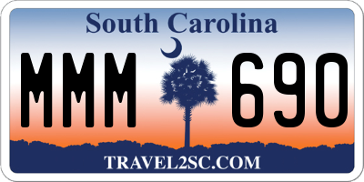 SC license plate MMM690