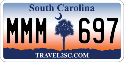 SC license plate MMM697