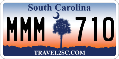 SC license plate MMM710