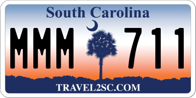 SC license plate MMM711