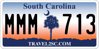 SC license plate MMM713