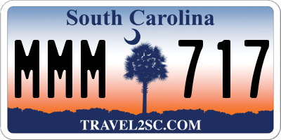 SC license plate MMM717