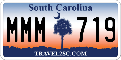 SC license plate MMM719