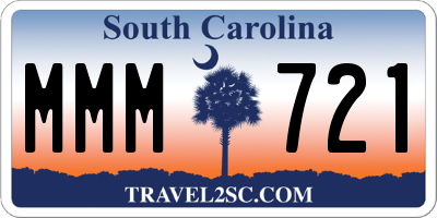 SC license plate MMM721