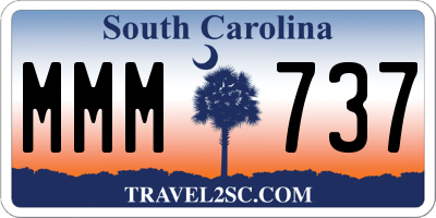 SC license plate MMM737