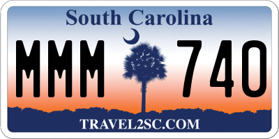 SC license plate MMM740
