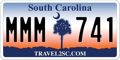 SC license plate MMM741