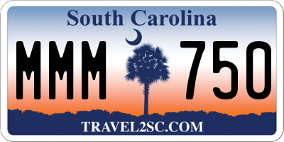SC license plate MMM750