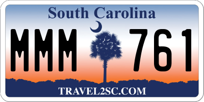 SC license plate MMM761