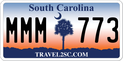 SC license plate MMM773