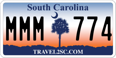SC license plate MMM774