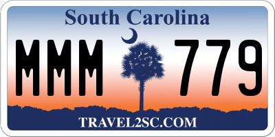 SC license plate MMM779
