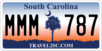 SC license plate MMM787