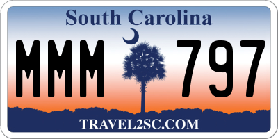 SC license plate MMM797