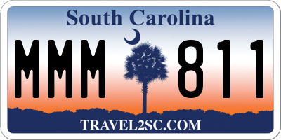 SC license plate MMM811