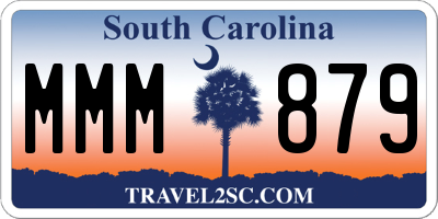 SC license plate MMM879