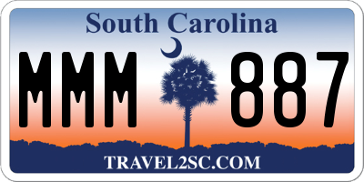 SC license plate MMM887