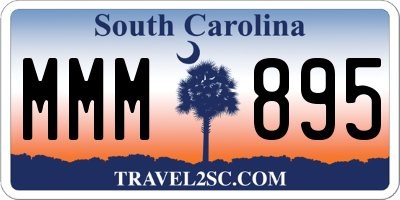 SC license plate MMM895