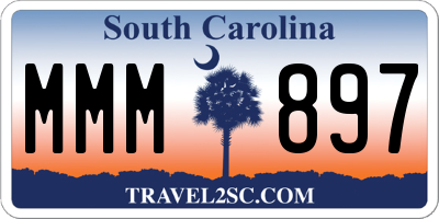 SC license plate MMM897