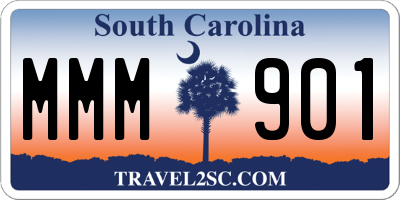 SC license plate MMM901