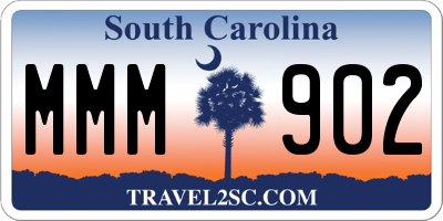 SC license plate MMM902