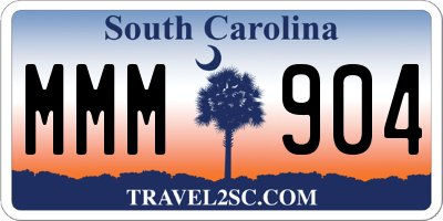 SC license plate MMM904