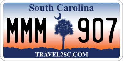 SC license plate MMM907