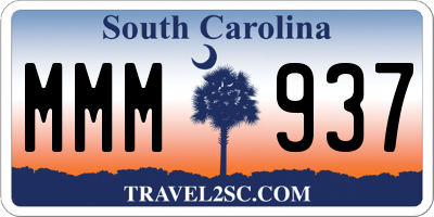 SC license plate MMM937