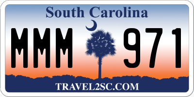 SC license plate MMM971