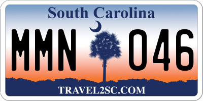 SC license plate MMN046