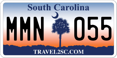 SC license plate MMN055