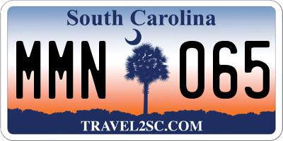 SC license plate MMN065