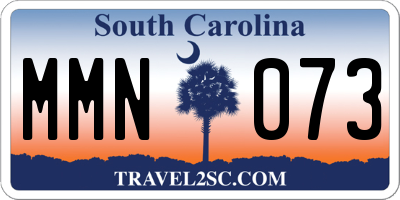 SC license plate MMN073