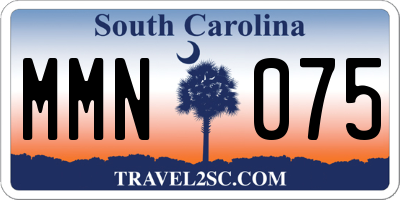 SC license plate MMN075