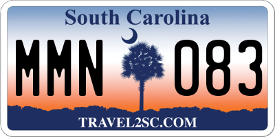 SC license plate MMN083