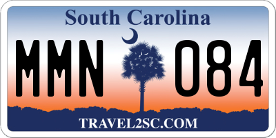 SC license plate MMN084