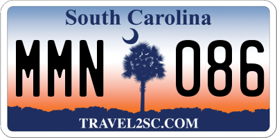 SC license plate MMN086