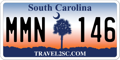 SC license plate MMN146