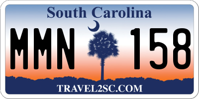 SC license plate MMN158