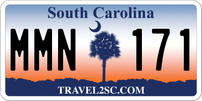 SC license plate MMN171