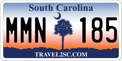 SC license plate MMN185