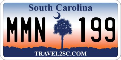 SC license plate MMN199