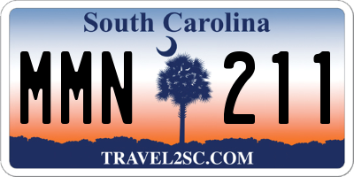 SC license plate MMN211
