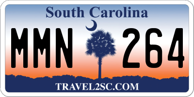 SC license plate MMN264