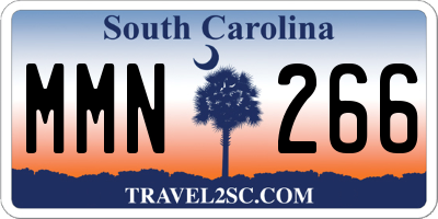 SC license plate MMN266