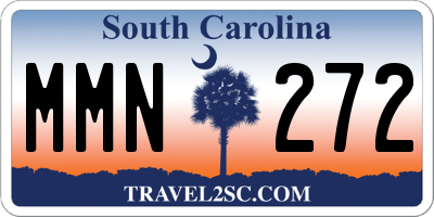 SC license plate MMN272
