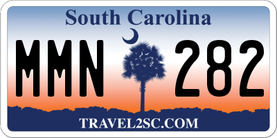 SC license plate MMN282