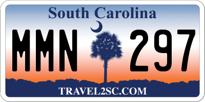 SC license plate MMN297